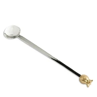 Pomegranate Silver and Gold Tone Coffee Pot with Spoon