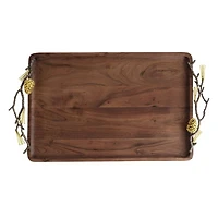 Pine Cone Medium Wood Tray
