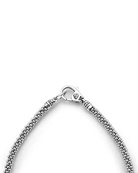 18K Yellow Gold & Sterling Silver Signature Caviar Bead Link Station Bracelet
