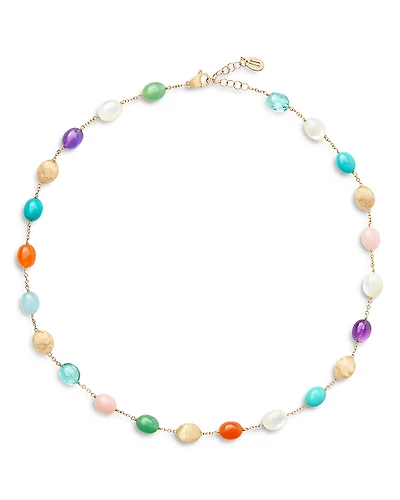 Marco Bicego 18K Yellow Gold Siviglia Multi Stone Collar Necklace, 16.5 - Exclusive