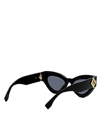 FF Diamond Cat Eye Sunglasses, 52mm