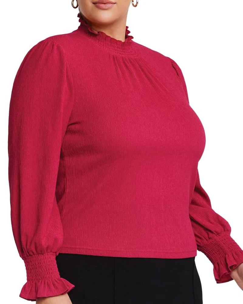 Zinnia Shirred Top