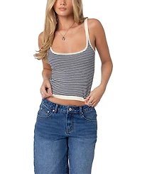 Edikted Saylor Striped Knit Tank Top