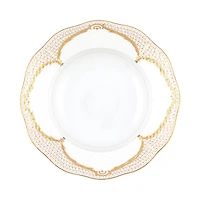Herend Canton Gold Rim Soup Plate