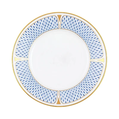 Herend Art Deco Blue Dessert Plate