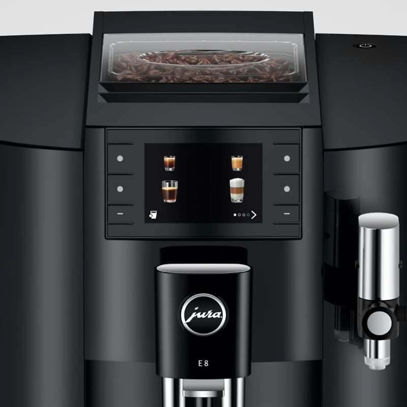 E8 Automatic Coffee Machine Piano White