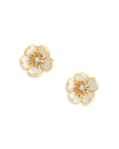 Anabel Aram Wildflower Enamel Stud Earrings