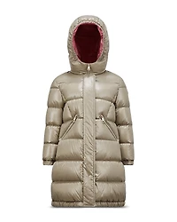 Moncler Girls' Bellevue Long Coat - Big Kid