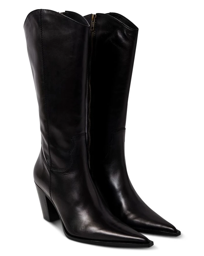 Women's Copenhagen Pointed Toe Block Heel Boots
