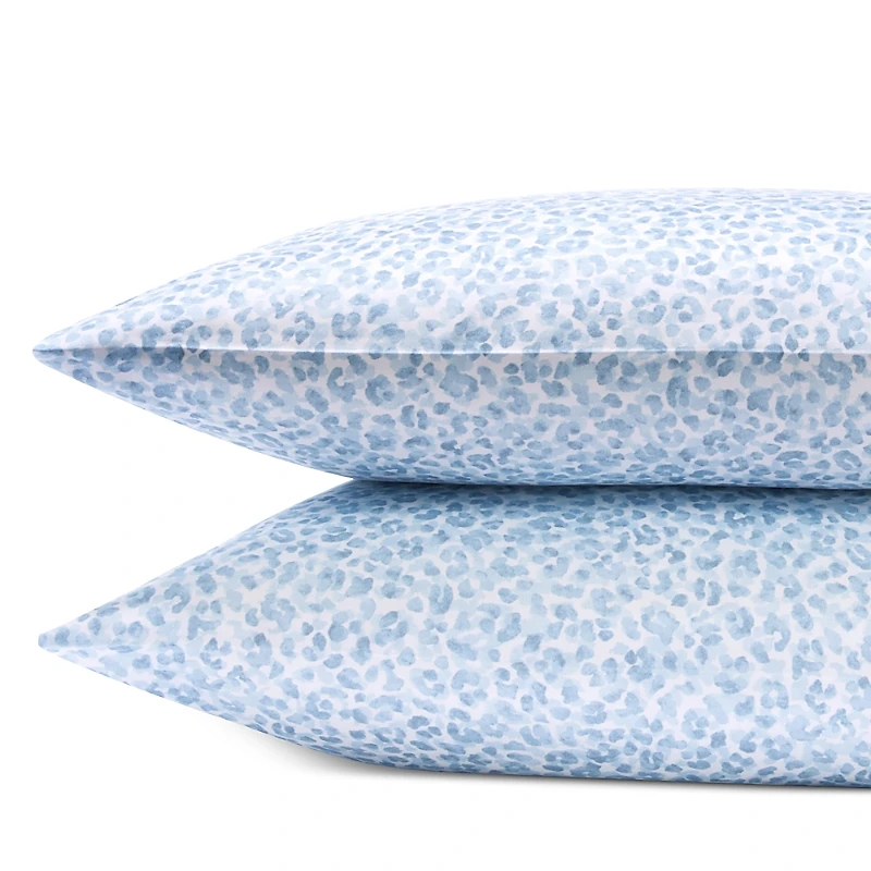 Sky Leopard Sateen King Pillowcase, Pair - Exclusive