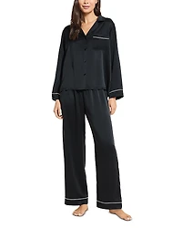 Eberjey Inez Washable Silk Long Pajama Set