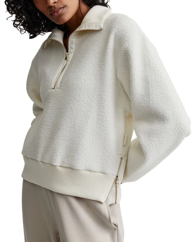 Roselle Half Zip Fleece Sweatshirt