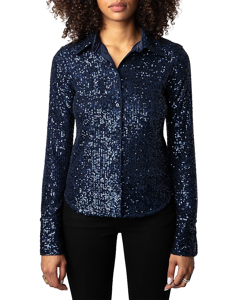 Zadig & Voltaire Tawny Sequined Shirt
