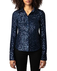 Zadig & Voltaire Tawny Sequined Shirt