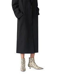 Women's Sofie Pointed Toe Embossed Kitten Heel Ankle Boots
