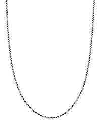 Box Chain Slider Necklace in Sterling Silver, 1.7mm