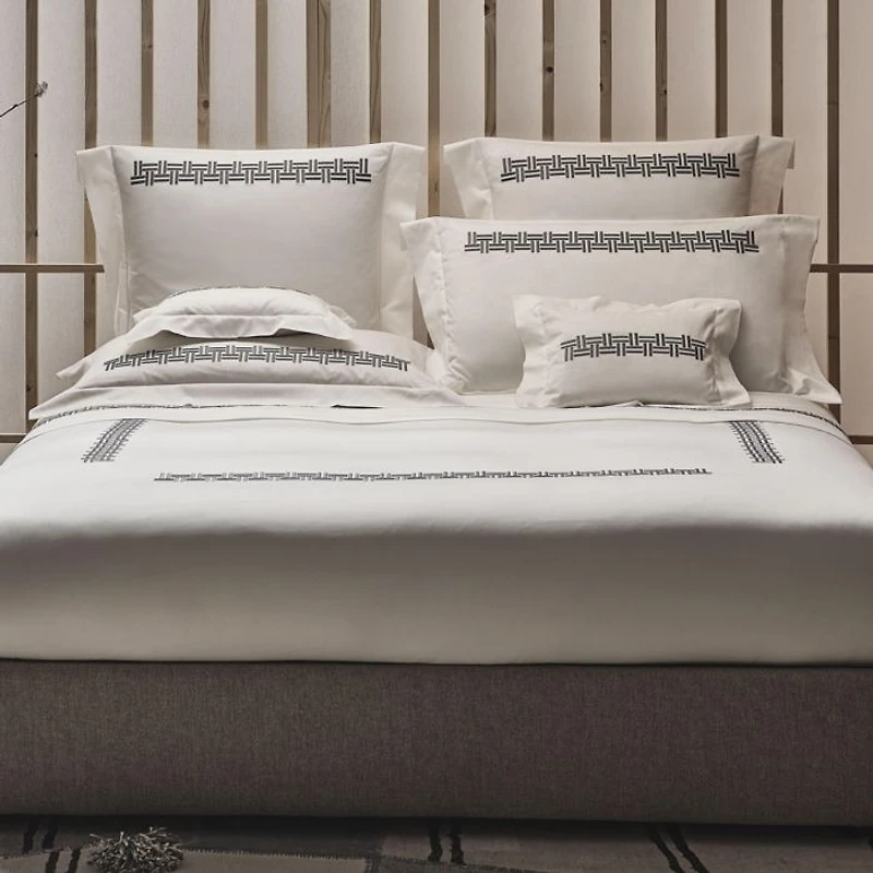 Basketweave Embroidery Sham