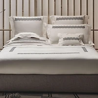 Basketweave Embroidery Sham