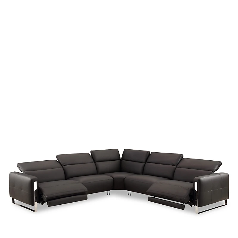 Chateau d'Ax Giada 5 Piece Leather Sectional