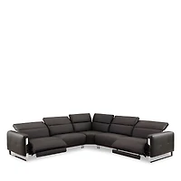 Chateau d'Ax Giada 5 Piece Leather Sectional