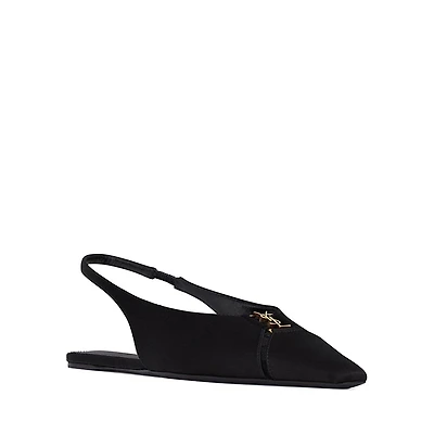 Saint Laurent Women's Babylone Slingback Flats