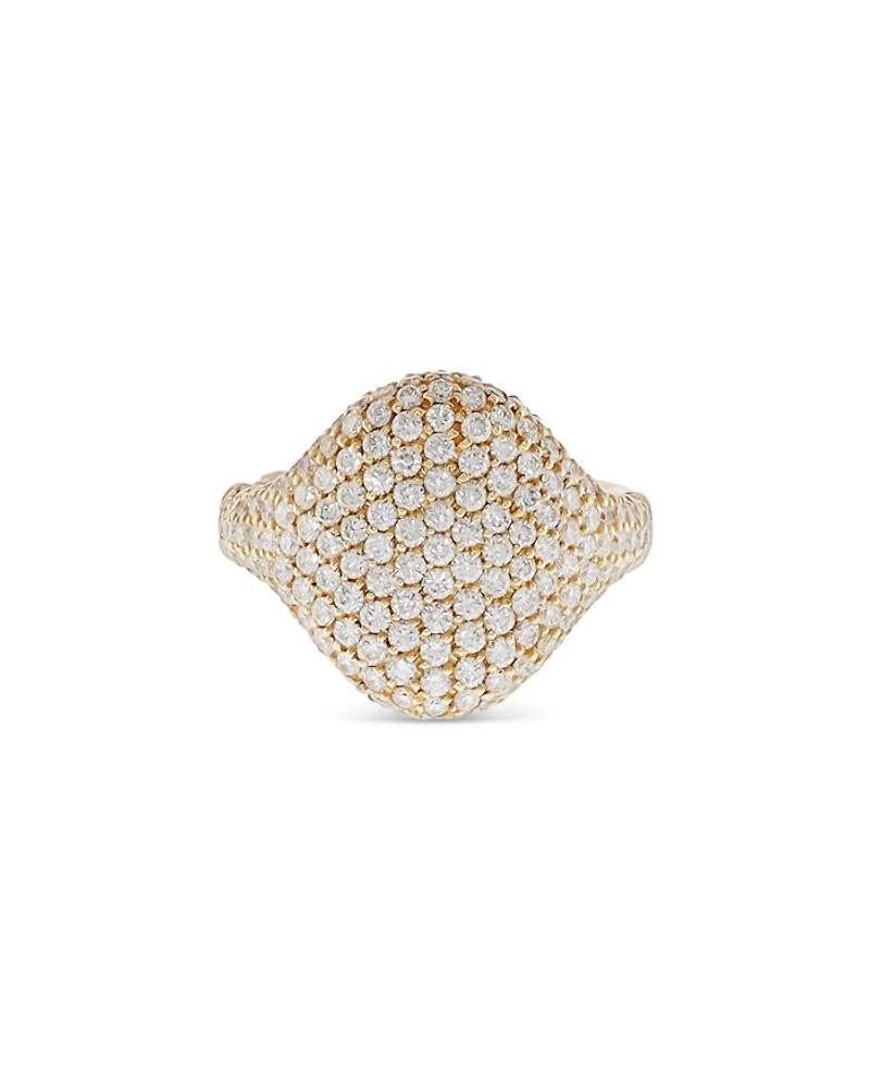 18K Yellow Gold Diamond Pavé Ring, 1.55 tcw - Exclusive, Italy Campaign