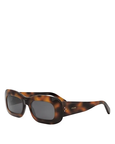 3 Dots Rectangular Sunglasses, 53mm