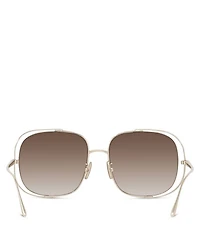 Signature Rectangular Sunglasses, 57mm