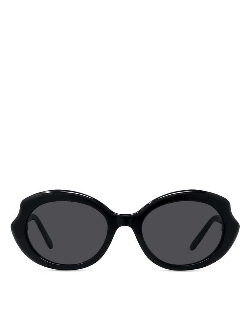 Slim Geometric Sunglasses, 54mm