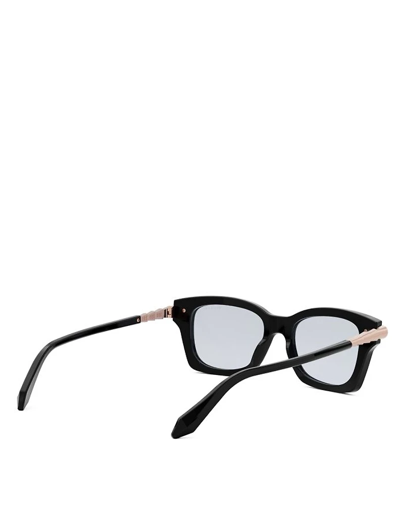 Serpenti Rectangular Eyeglasses, 50mm