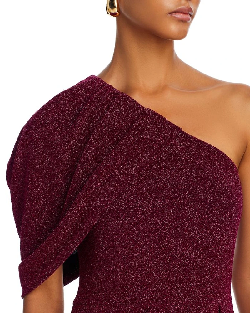 Egan Metallic One Shoulder Gown