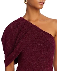 Egan Metallic One Shoulder Gown
