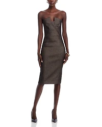 Lena Notch Neck Sheath Dress