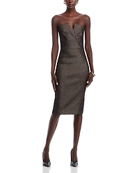 Black Halo Lena Notch Neck Sheath Dress