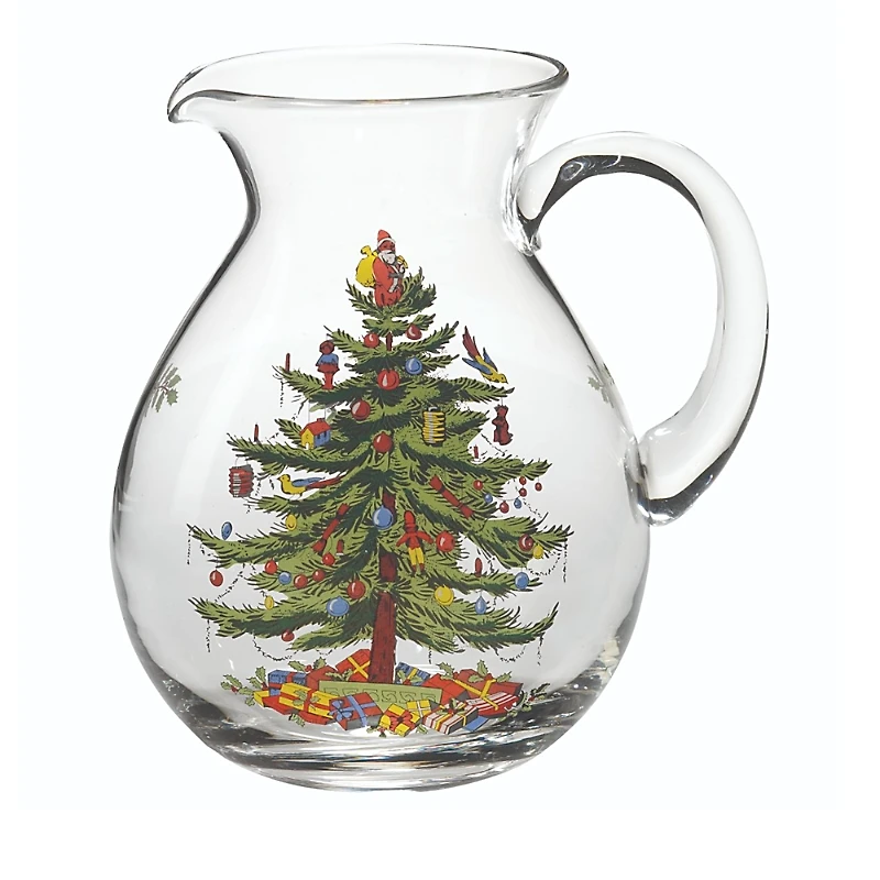 Spode Christmas Tree Glass Pitcher