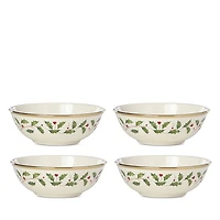 Lenox Holiday Dinnerware Place Setting Bowls, Set of 4