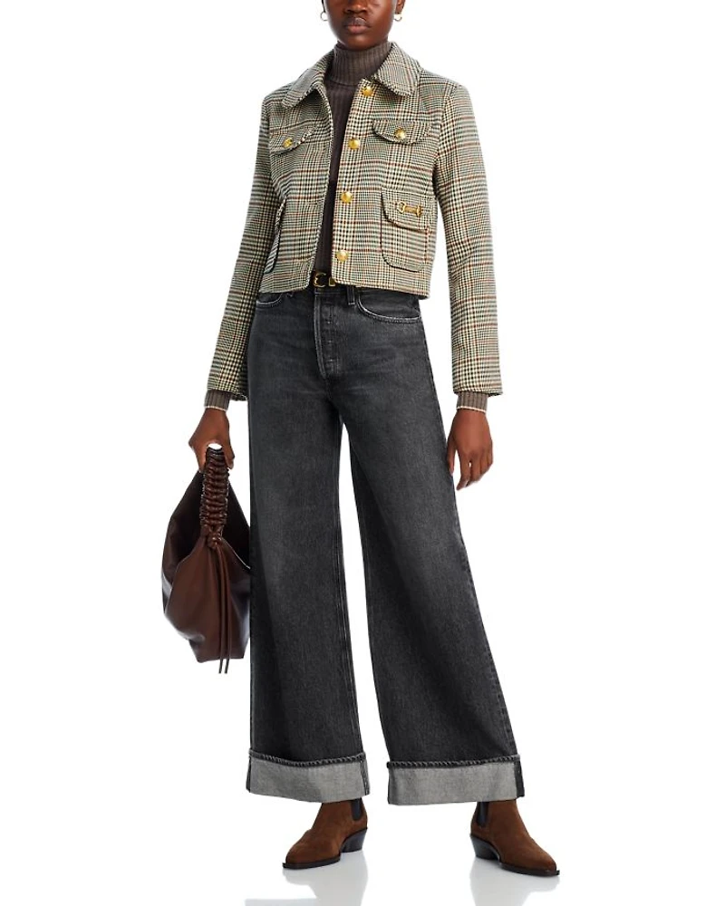 Plaid Four Pocket Jacket