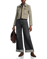 Plaid Four Pocket Jacket