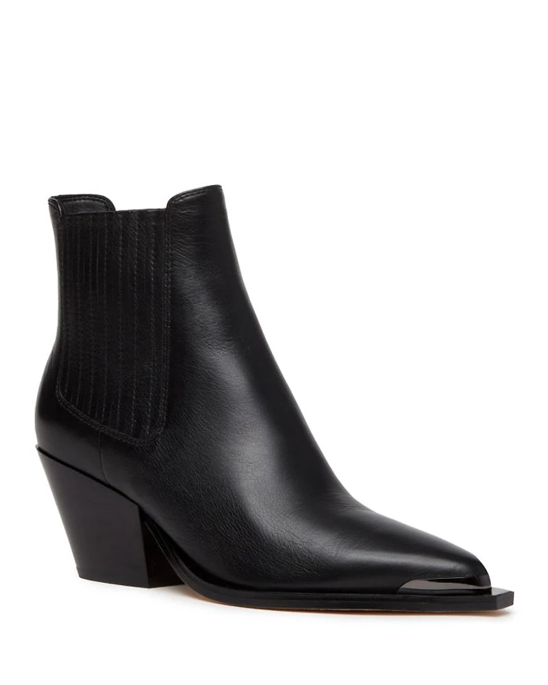 Women's Lyra Pointed Toe Stretch Block Heel Ankle Boots