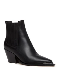 Women's Lyra Pointed Toe Stretch Block Heel Ankle Boots