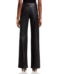 Clayton High Rise Wide Leg Jeans Noir Coated