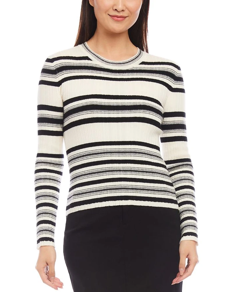 Striped Ribbed Sweater