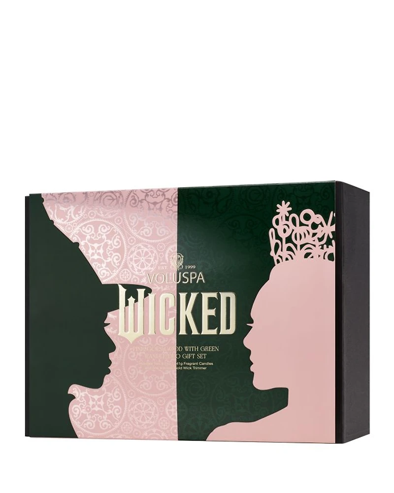 Limited Edition Wicked Pink Goes Good with Green Candle Duo Gift Set