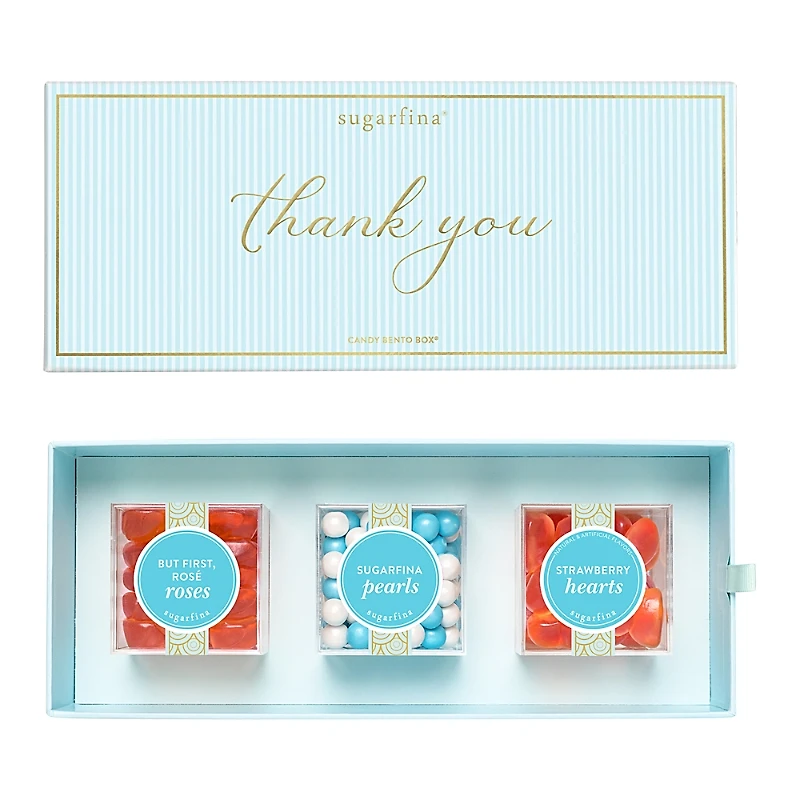 Sugarfina Thank You 3 Piece Candy Bento Box