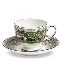 Wedgwood Florentine Verde Teacup and Saucer