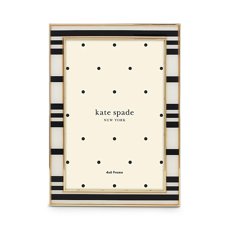kate spade new york Sitting Pretty 4 x 6 Stripe Frame