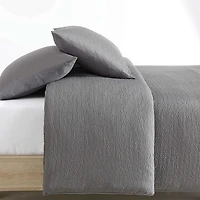 Calvin Klein Seersucker 3 Piece Duvet Cover Set