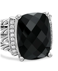 Wheaton Ring with Black Onyx and Diamonds
