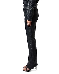 Poete Cuir Froisse Leather Pants