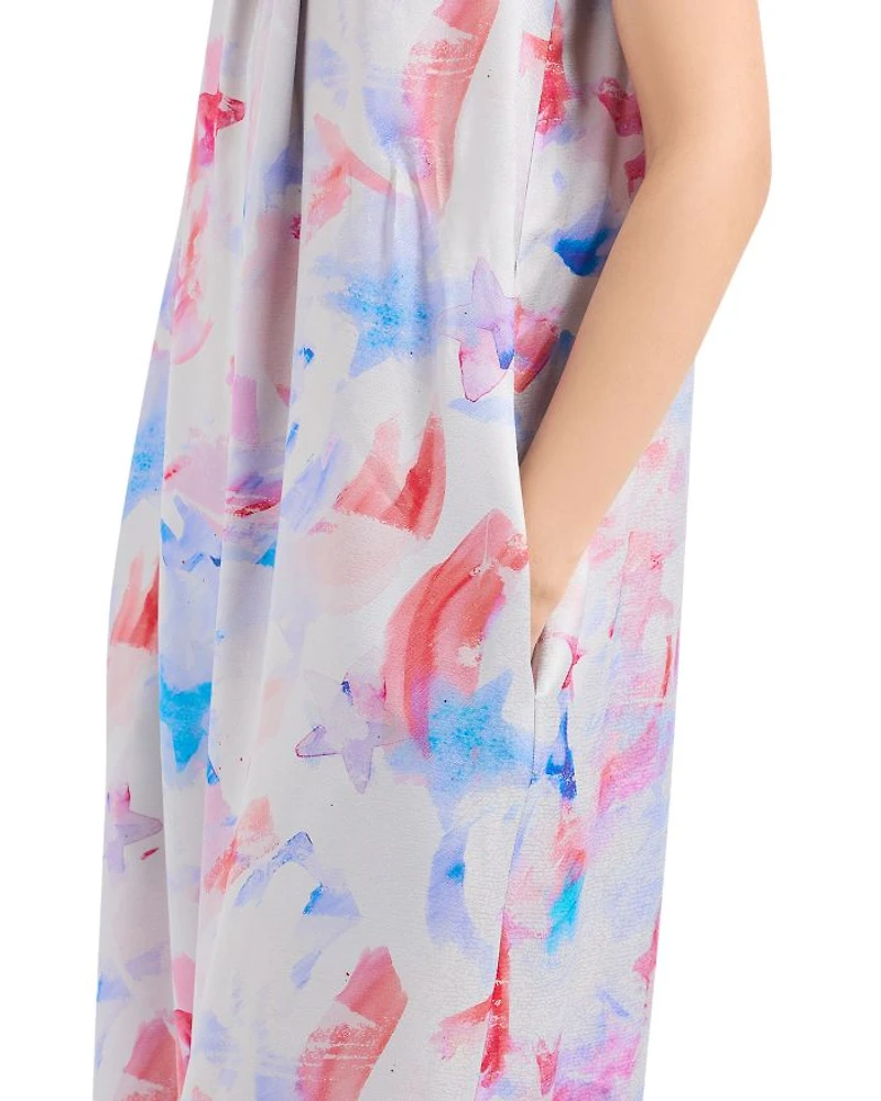 Watercolor Print Jumpsuit
